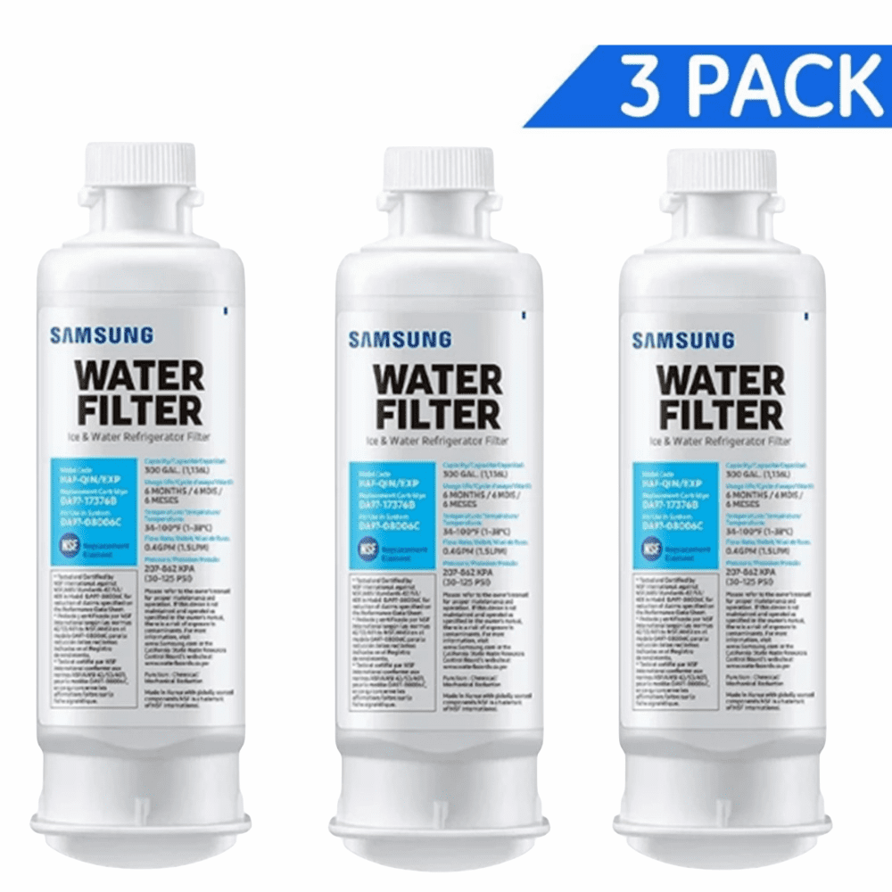 3 Pack DA9717376B,DA9708006C,HAFQIN,HAFQIN/EXP Refrigerator Water