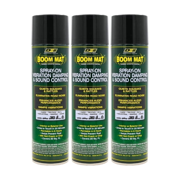 DEI Boom Mat Spray-On Sound Deadener, Automotive, 18 oz, 3 Pack
