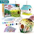 thumbnail image 1 of 3 Pack DIY Bird House Kits Arts and Crafts for Kids Children Ages 4-8 6-8 to Build Paint, Ideal Gift, 1 of 8