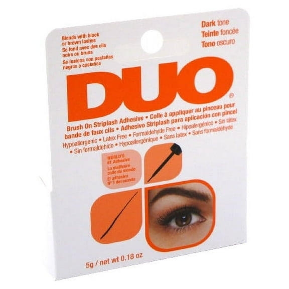 (3 Pack) DUO Brush On Striplash Adhesive - Dark Tone