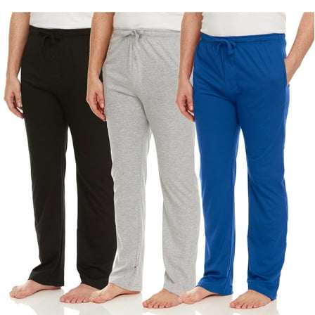 3 Pack: Daresay Comfy Men's Lounge Pants - Pajamas pants for men With Pockets and Adjustable Waistband - Up to 3XL