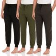 thumbnail image 1 of DARESAY Mens Pajama Pants 3 Pack – Soft Knit Sleep & Lounge Pants with Pockets, Elastic Waist & Drawstring, Mens Lounge Sleepwear, Up to 3XL, 1 of 7