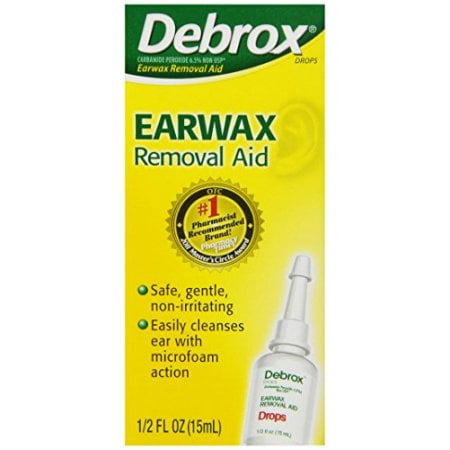 3 Pack Debrox Earwax Removal Drops microfoam action 0.5 Fluid Ounce Each