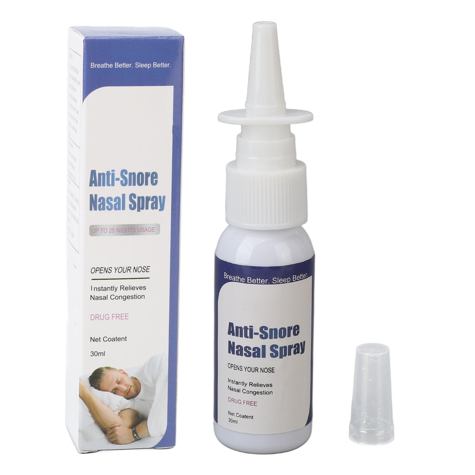 3 Pack Decongestion Nasal Spray Snoring Stop Cleansing Moisturizing