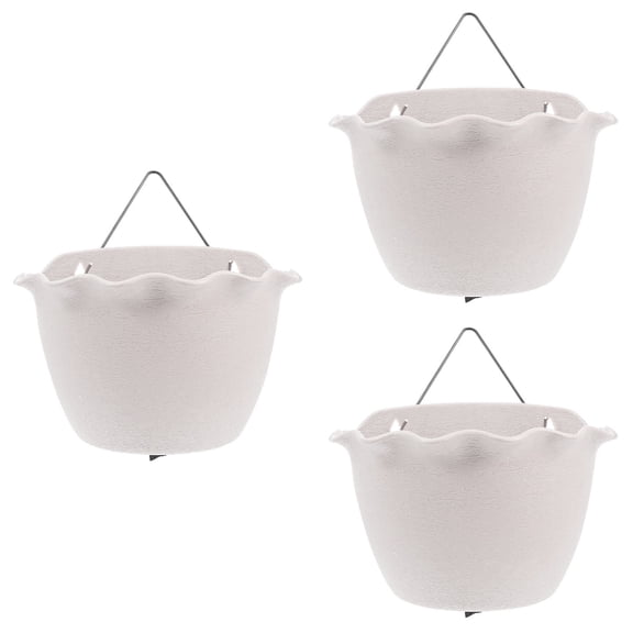 3 Pack Decorative Basin for Garden Flowerpot Hanging Plant