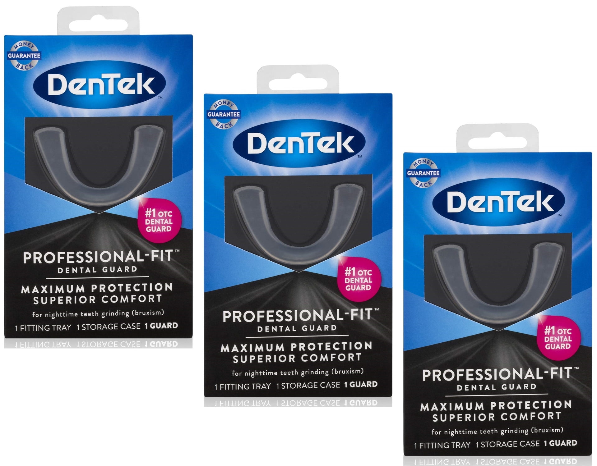 3 Pack DenTek ProfessionalFit Dental Guard 1 count Each