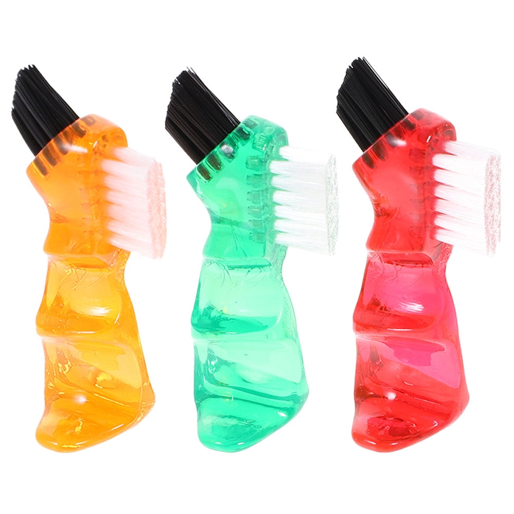 3-Pack Denture Cleaning Brushes with Versatile Household Denture Cleaner with Portable and Multi-Functional