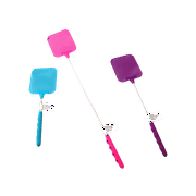 3-Pack Telescopic Fly Swatter – Extendable & Retractable, 28-Inch Reach, Compact & Lightweight for Home, Camping & Outdoor Use – Assorted Colors Only Dependable Ships From USA - Buyer Beware