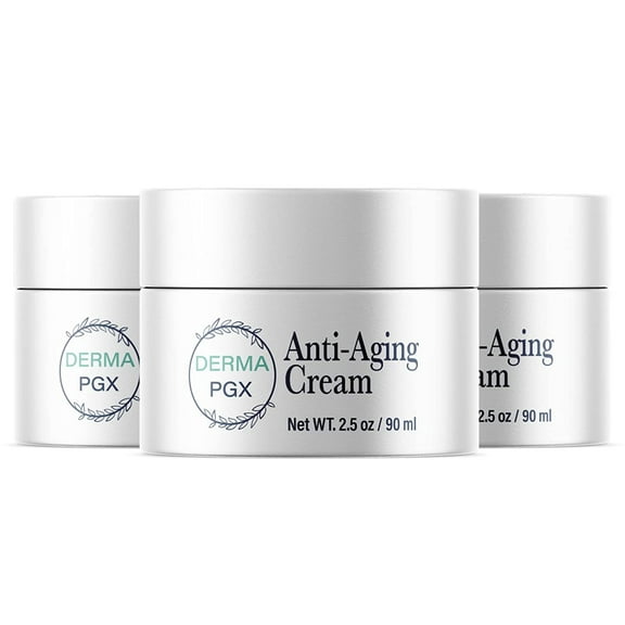 (3 Pack) Derma PGX - Anti-Aging Cream and Moisturizer - Ingredients for All Skin Types