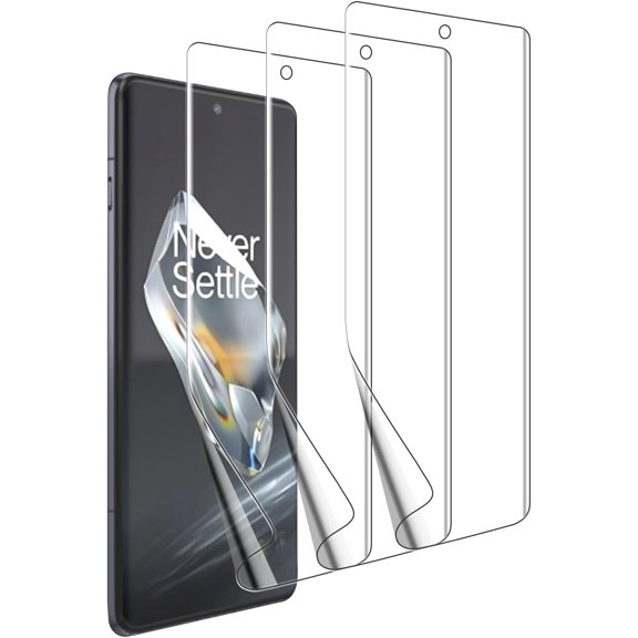(3 Pack Designed for OnePlus 12 Screen Protector, Case Friendly, Bubble Free, High Definition Clear ShieldEasy Installation (TPU)