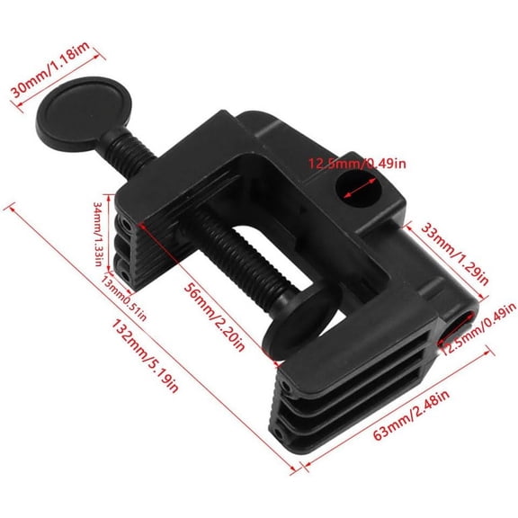 3 Pack Desk Lamp Swing Arm Clamp Replacement Clip Non-Marring Plastic Bracket Stand Base Holder for Desktop Architect Adjustable Gooseneck Table Lamp LED Light Microphone Camera Scissor Arms