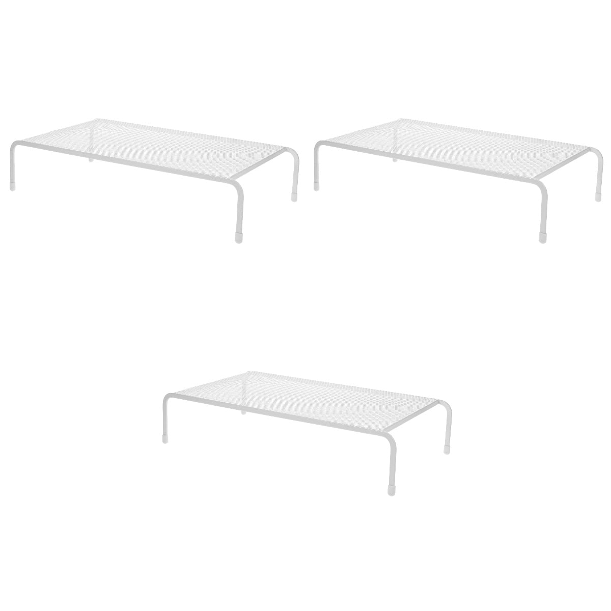 3 Pack Desktop Computer Elevated Monitor Bracket Raised Base Storage ...