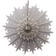 thumbnail image 1 of 3-Pack Devra Party 19 Inch Tissue Paper Snowflake Decoration, Gray, 1 of 1