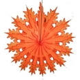 thumbnail image 1 of 3-Pack Devra Party 19 Inch Tissue Paper Snowflake Decoration, Orange, 1 of 1