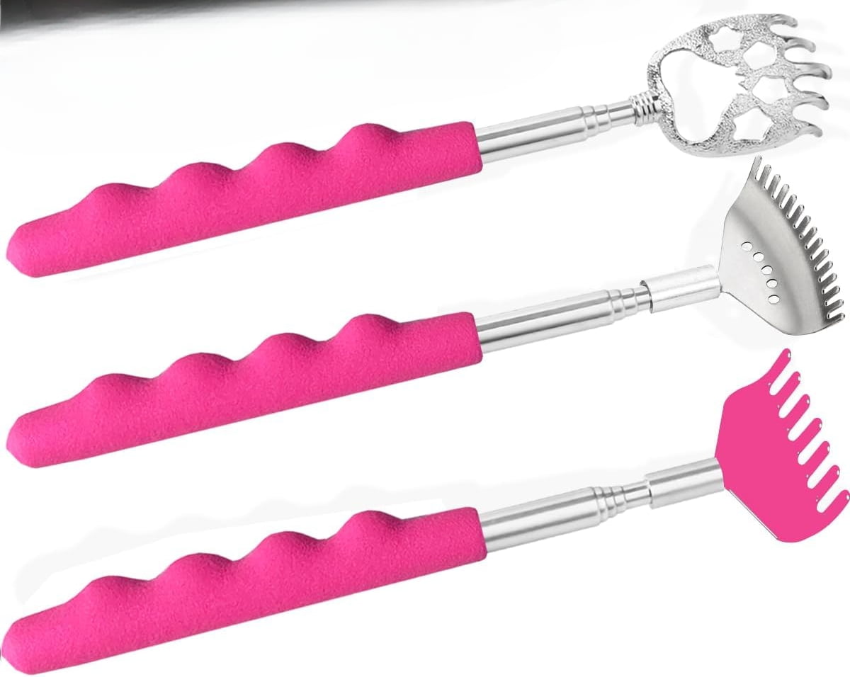 3-Pack Bear Claw Back Scratchers - Telescopic Metal Extendable Massager Gift Set 6 thumbnail image