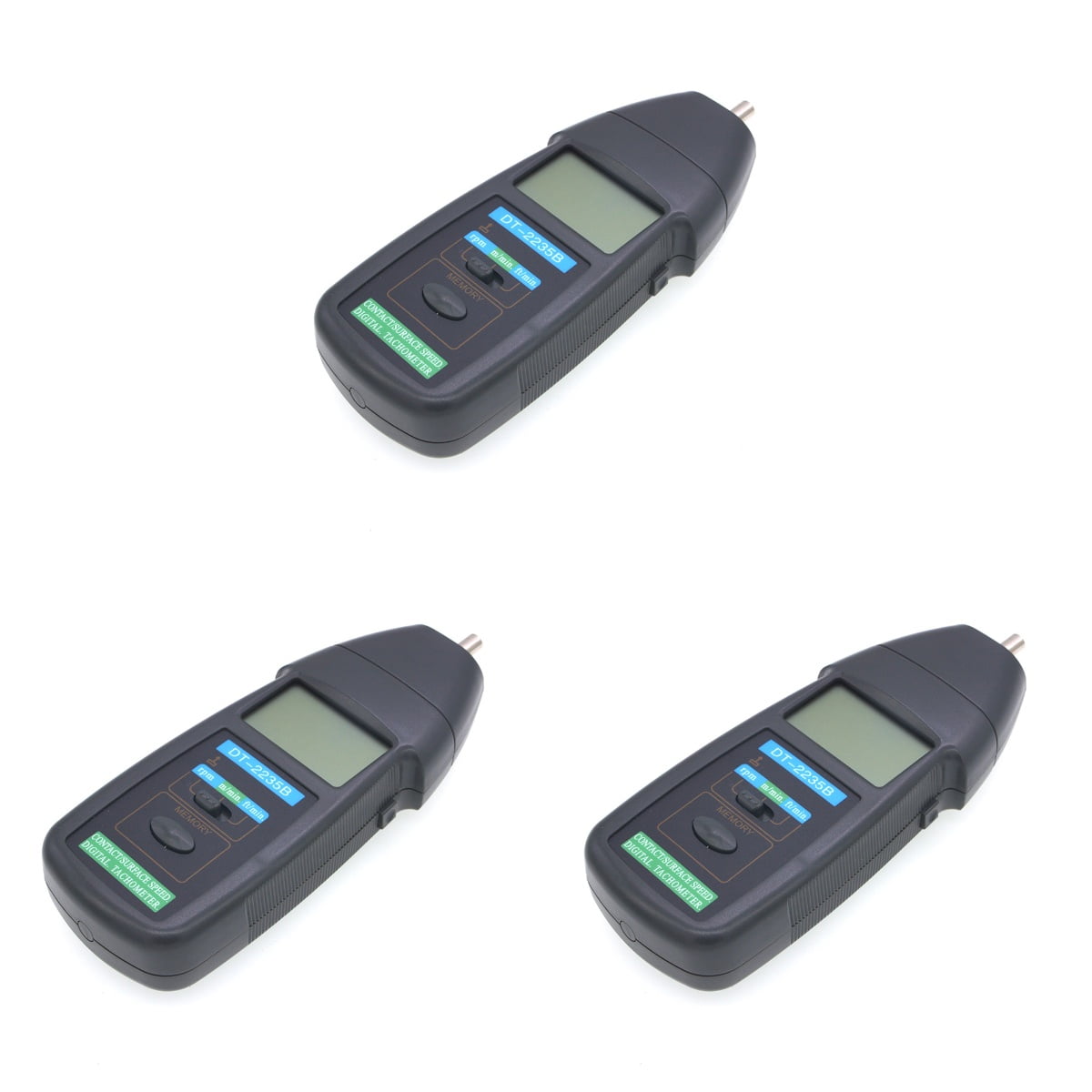 3 Pack Digital Tach Meter Engines Chain Saw Snowblower Hour Tachometer