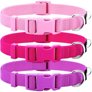 3 Pack Dog Collars Soft Comfortable Dog Collars for Small Medium and Large Dogs