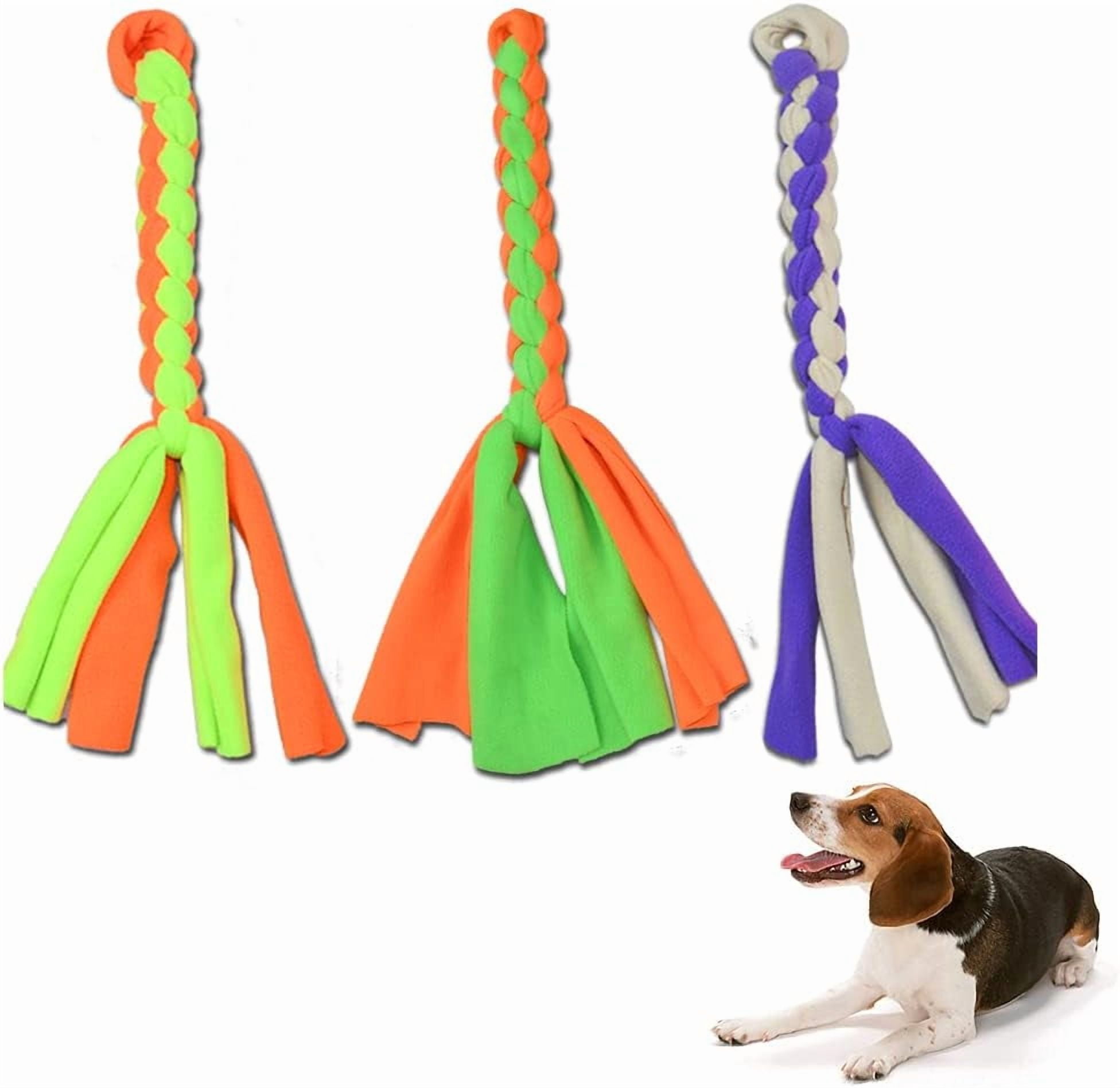 3 Pack Dog Rope Toys Dog Flirt Pole Replacement Toys Pet Interactive Cotton Chew Toys Chase and Tug for Small Medium Dogs Puppies Breed Chewers …