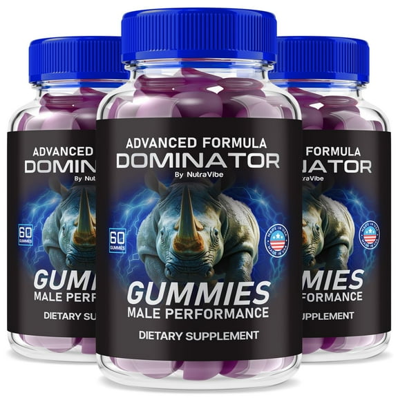 (3 Pack) Dominator Gummies Official Dominator Maxxx ME All-Natural Gummy for Physical Health & Overall Well-Being, Premium Gomitas for Energy, Vitality & Wellness Support (180 Gummies)