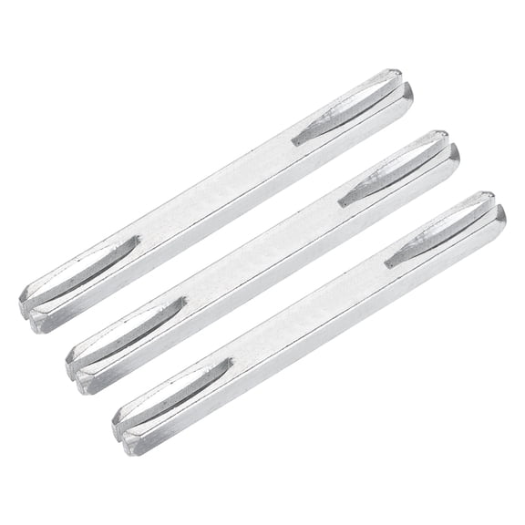 3 Pack Door Knob Spindle, 90mm Long Spare Door Handle Spindle Bar, Square Doors Handle Parts Lock Replacement Part for Furniture Assembly, DIY Projects, Silver Tone