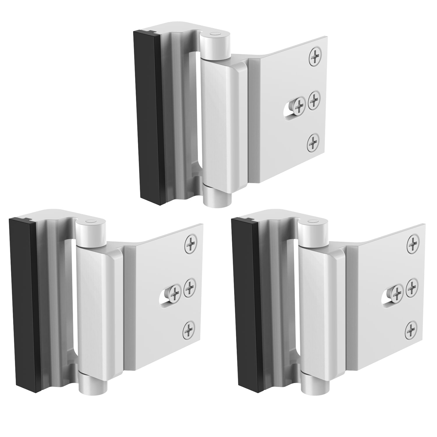 3 Pack Door Reinforcement Lock with Screws Extra Home Security Door ...