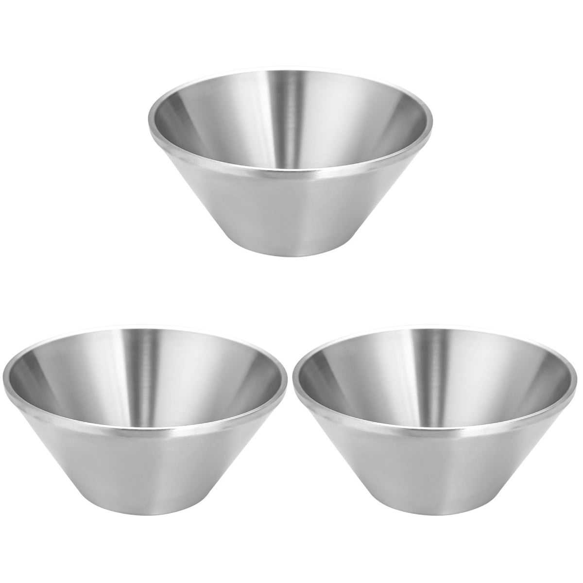 3 Pack Double Layer Insulation Bowl Stainless Mixing Bowls Decorative