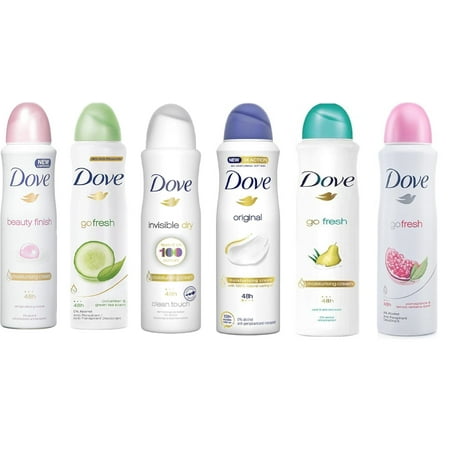 3 Pack Dove Women Body Spray (3X150ml/8.5oz, Mix within the available kinds)