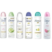 3 Pack Dove Women Body Spray 3X150ml/8.5oz, Mix within the available kinds