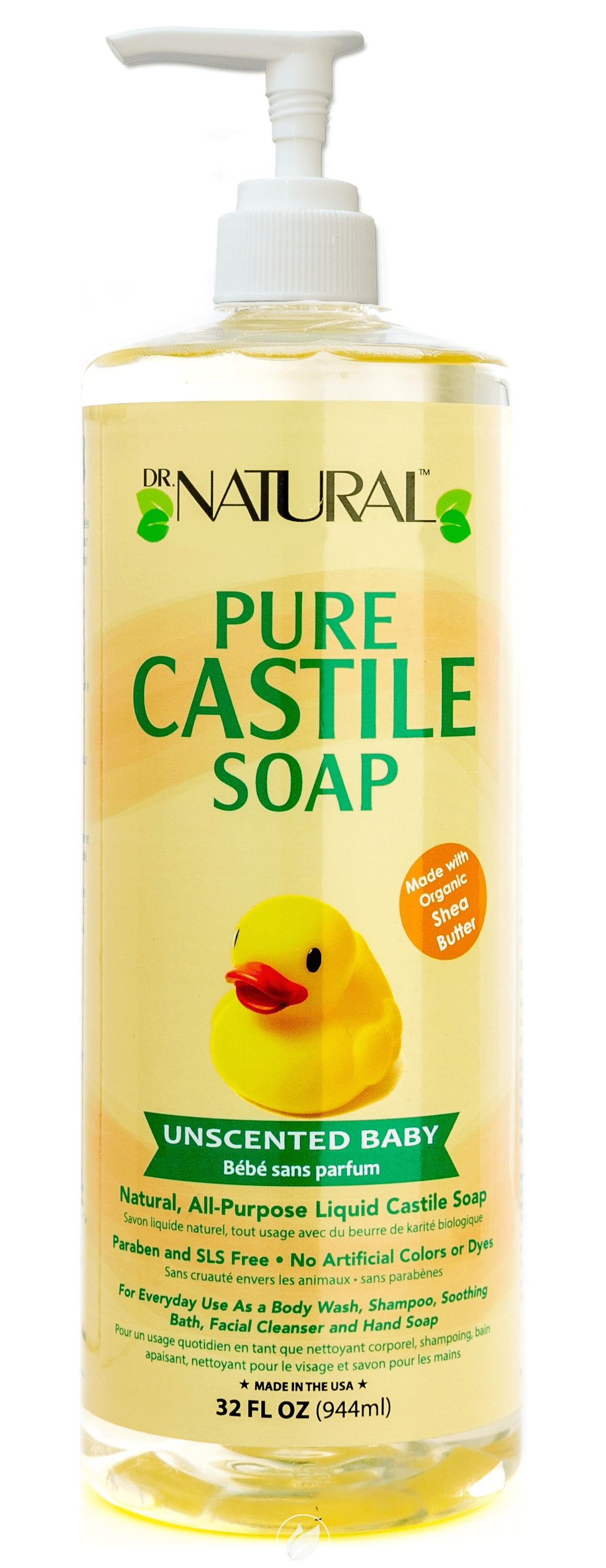 (3 Pack) Dr. Natural Castile Liq Soap Uns Baby 32 Fz