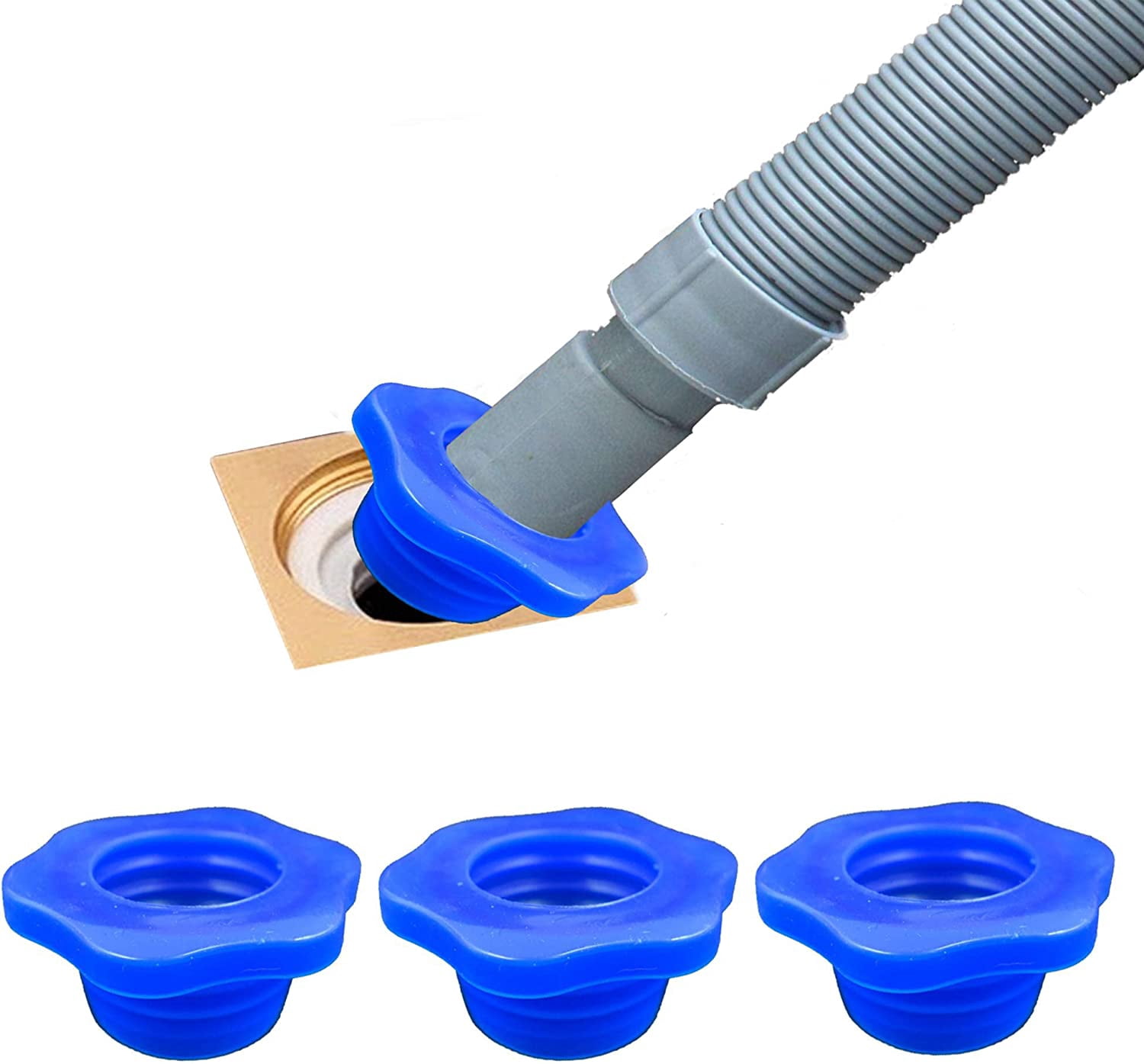 MoK 4 Pieces Drain Pipe Seal Hose, Washing Machine  Produktbild-Vorschau 8