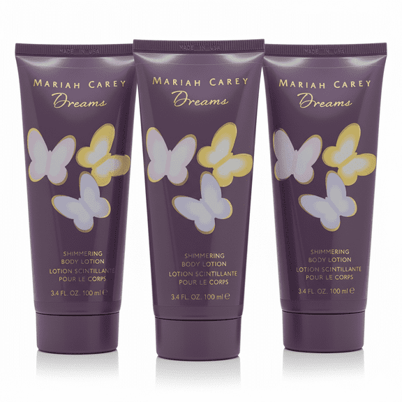 3 Pack Dreams by Mariah Carey Shimmering Body Lotion - 3.4oz *Without Box*