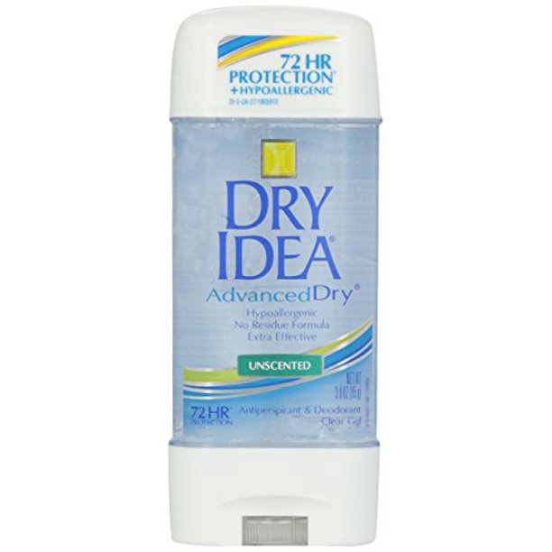 3 Pack Dry Idea Advanced Dry Unscented Antiperspirant & Deodorant Gel 3