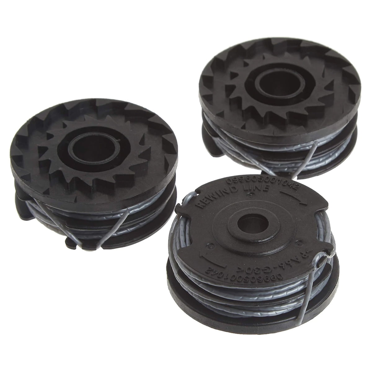 Ersatzspulen Für Greenworks Rasentrimmer – 0,2 Cm Doppelschnur, 6,1 M Länge, 12er Set (10 Spulen + 2 Kappen)