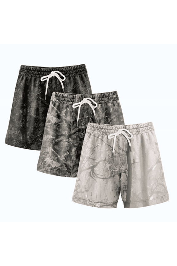3 Pack Duck Camo Shorts, Mesh Athletic Shorts Lightweight Quick Dry Workout Running Shorts  for Running, Training, Gym Workouts