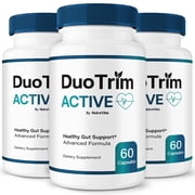 3 Pack Duo Trim Active Pills, Duo Trim Active Advanced Formula Capsules, Maximum Strength Supplement for Weight Loss, All Natural Support, DuoTrim Vitamins for Overall Health 180 Capsules