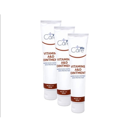 3 Pack Dynarex Vitamins A & D Ointment tube 4oz Each