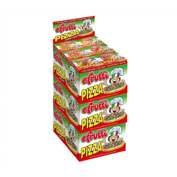 3 Pack | E.Frutti Gummi Pizza, 0.55 oz, 48 ct