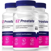 3 Pack EZ Prostate Pills, Official Formula For Prostate Health, E Z Capsules, All Natural Support For Energy, Control and Overall Wellness, 500mg Vitamins 180 Capsules