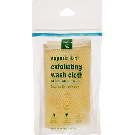 (3 Pack) Earth Therapeutics Wash Cloth,Loofah,Exfolat Ct