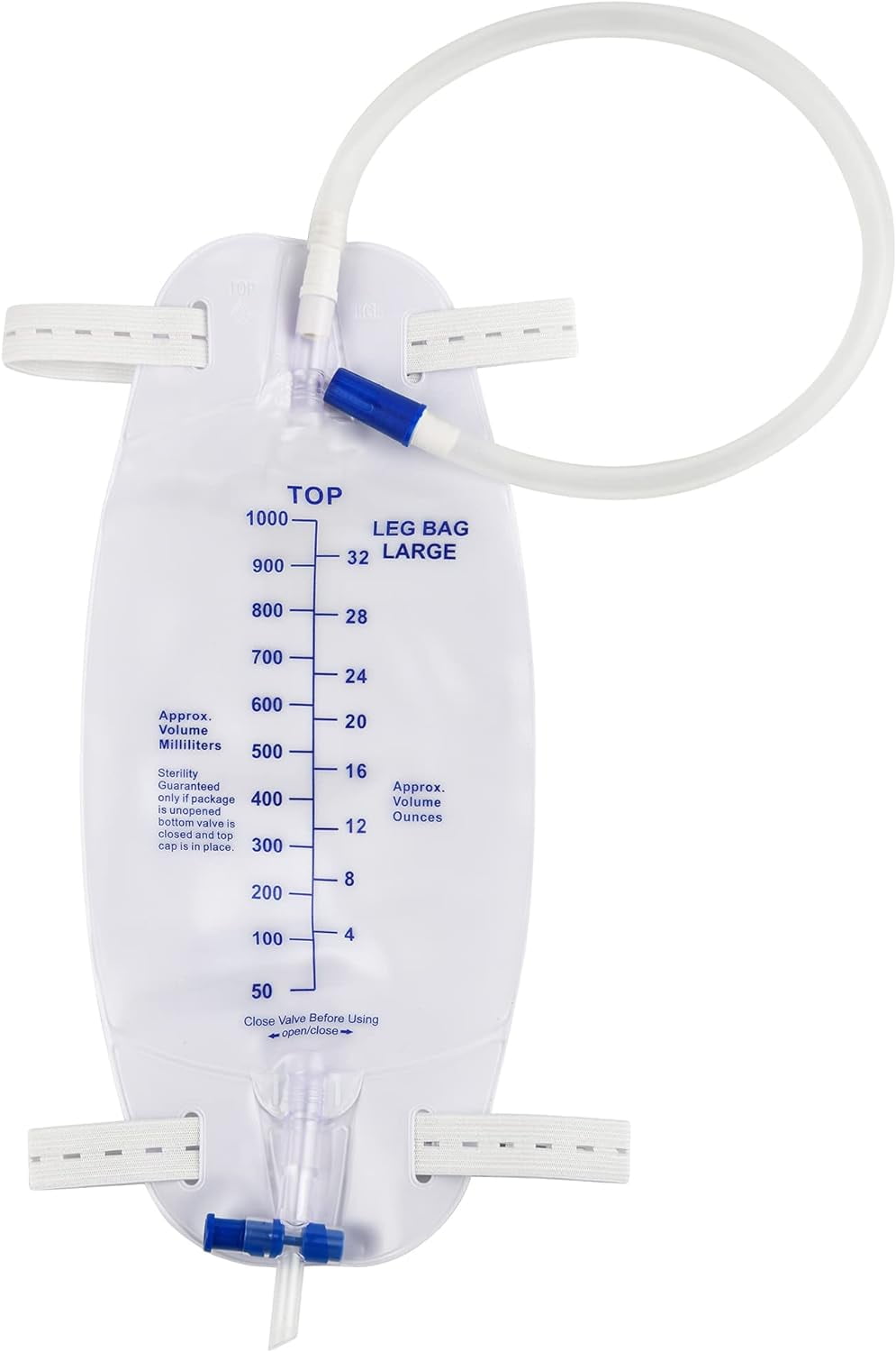3 Pack EasyTap Catheter Leg Bag Urinary Drainage Bag, 1000ml Anti