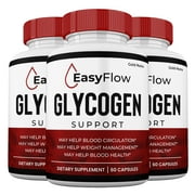 3 Pack EasyFlow Glycogen Support Capsules, Maximum Strength Formula, Pills Blood Support, EasyFlow Glycogen Supplement
