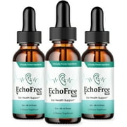 3 Pack EchoFree Pro Liquid Drops, Echo Free Advanced Tinnitus Support 6oz