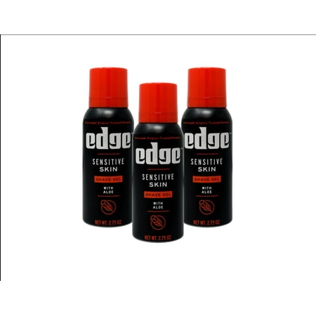 3 Pack - Edge Shave Gel Sensitive Skin with Aloe 2.75oz Each