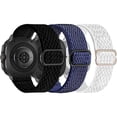 thumbnail image 1 of 3 Pack Elastic Nylon Watch Bands Compatible with Samsung Galaxy Watch Ultra 47mm(2024),Stretchy Adjustable Breathable Replacement Straps Soft Nylon Loop Wristbands for Women Men, 1 of 1