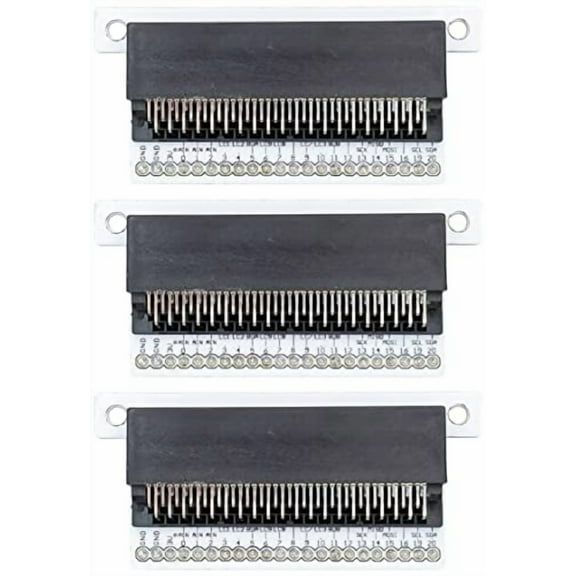 3 Pack Electronix Express Micro:bit Breakout with Headers - Allows Connection to I2C and SPI Buses (No Soldering Required)
