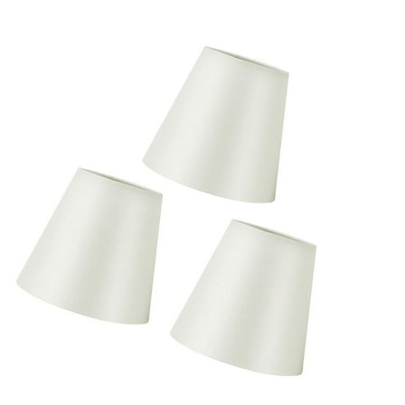 3 Pack Elegant Chandelier Light Shades Lamp Shades PVC Fabric Texture Small Lamp Shade Set Suitable for Chandelier Lamps
