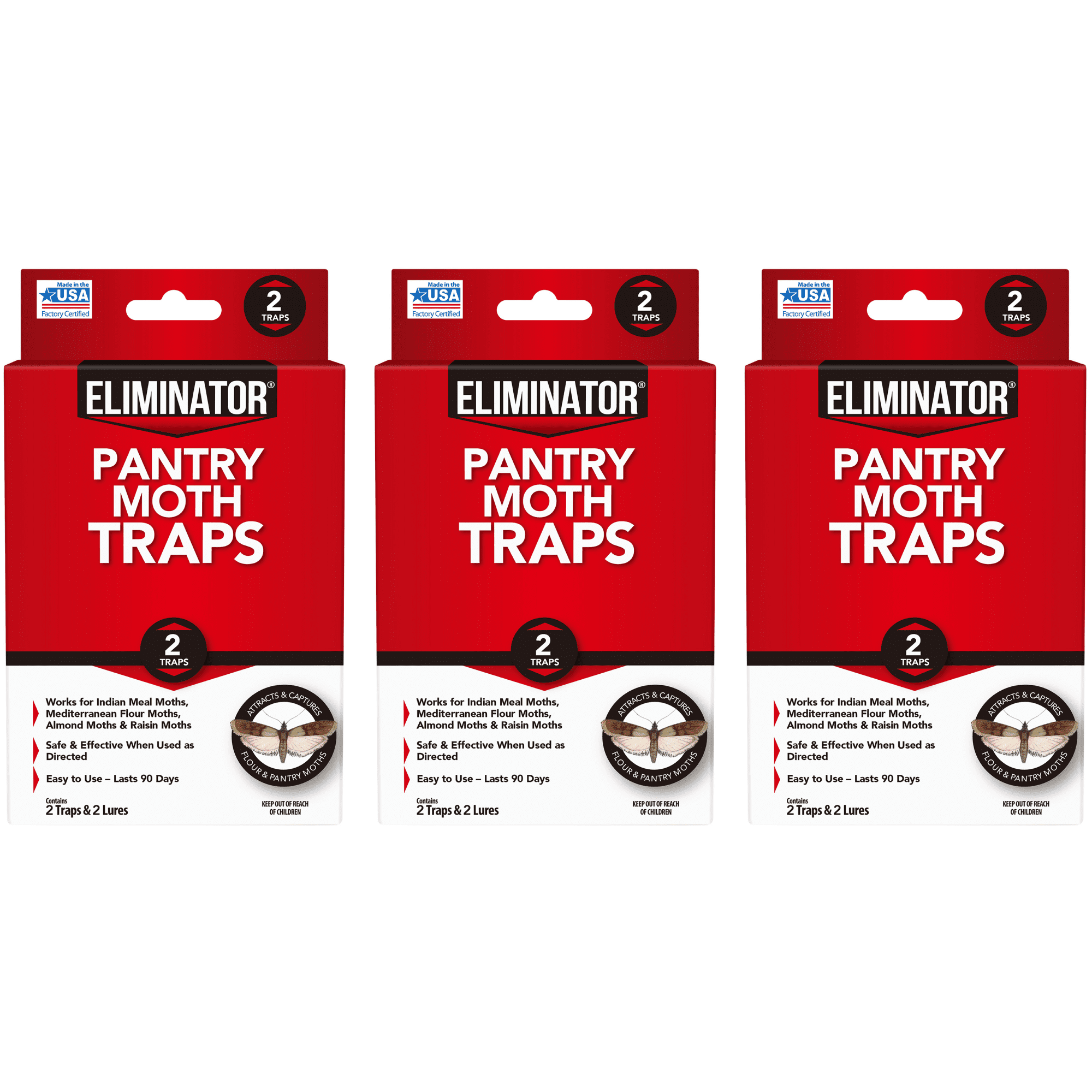 Cupboard Moth Traps - 2 Traps & 2 Lures
