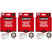 Eliminator Pantry Moth Traps with Pheromone, 6 Count