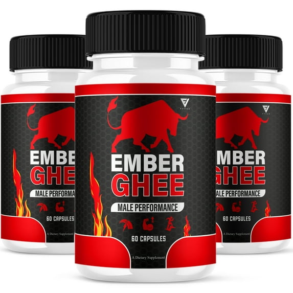 (3 Pack) Ember Ghee Max Performance Supplement EmberGhee Capsules (180 Capsules)