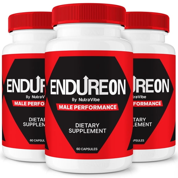 (3 Pack) Endureon Pills, All Natural Formula for Confidence and Energy, Endureon Pro Supplement For Overall Health and Stamina, Official Support Reviews (180 Capsules)